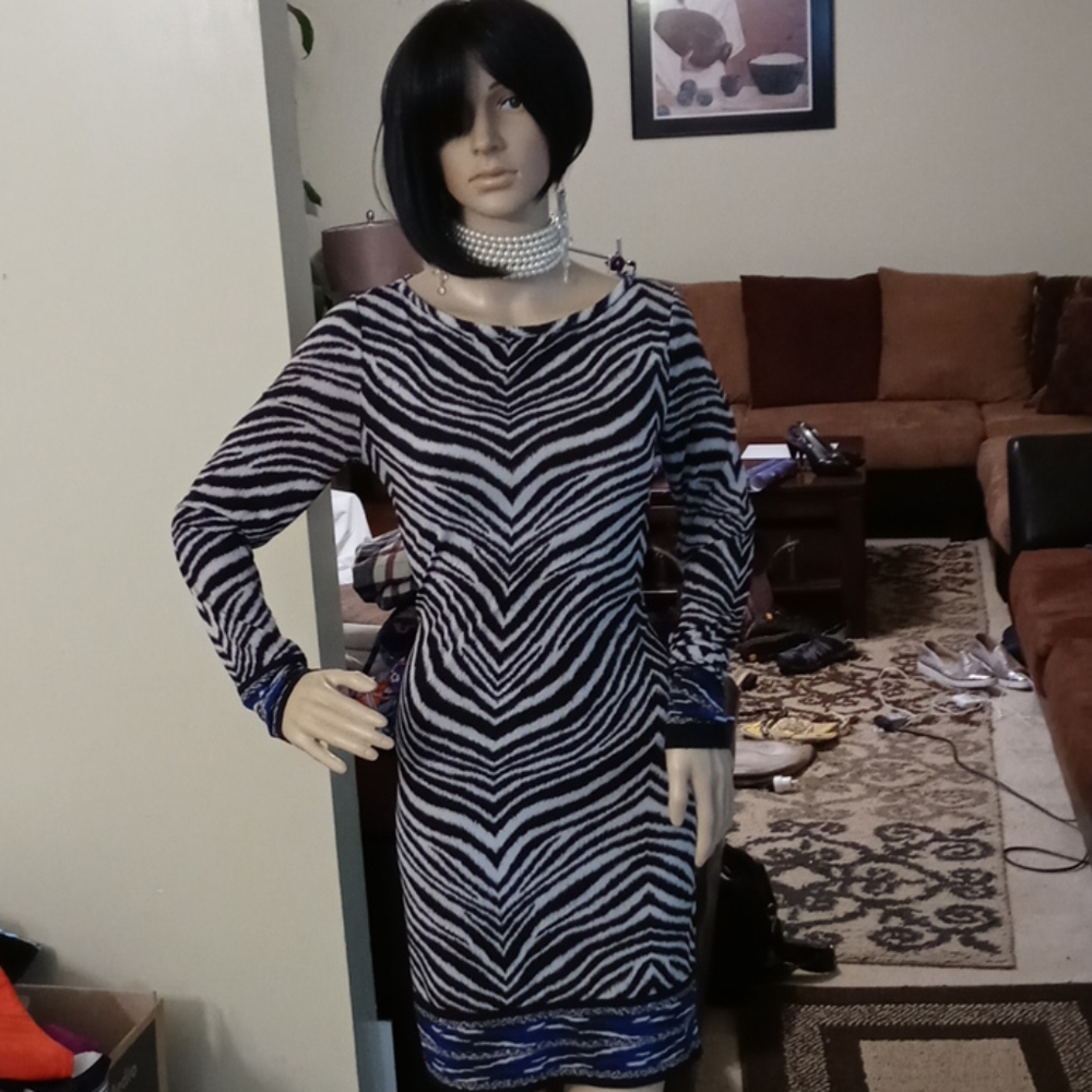 Michael Kors Zebra Pattern Dress - image 1